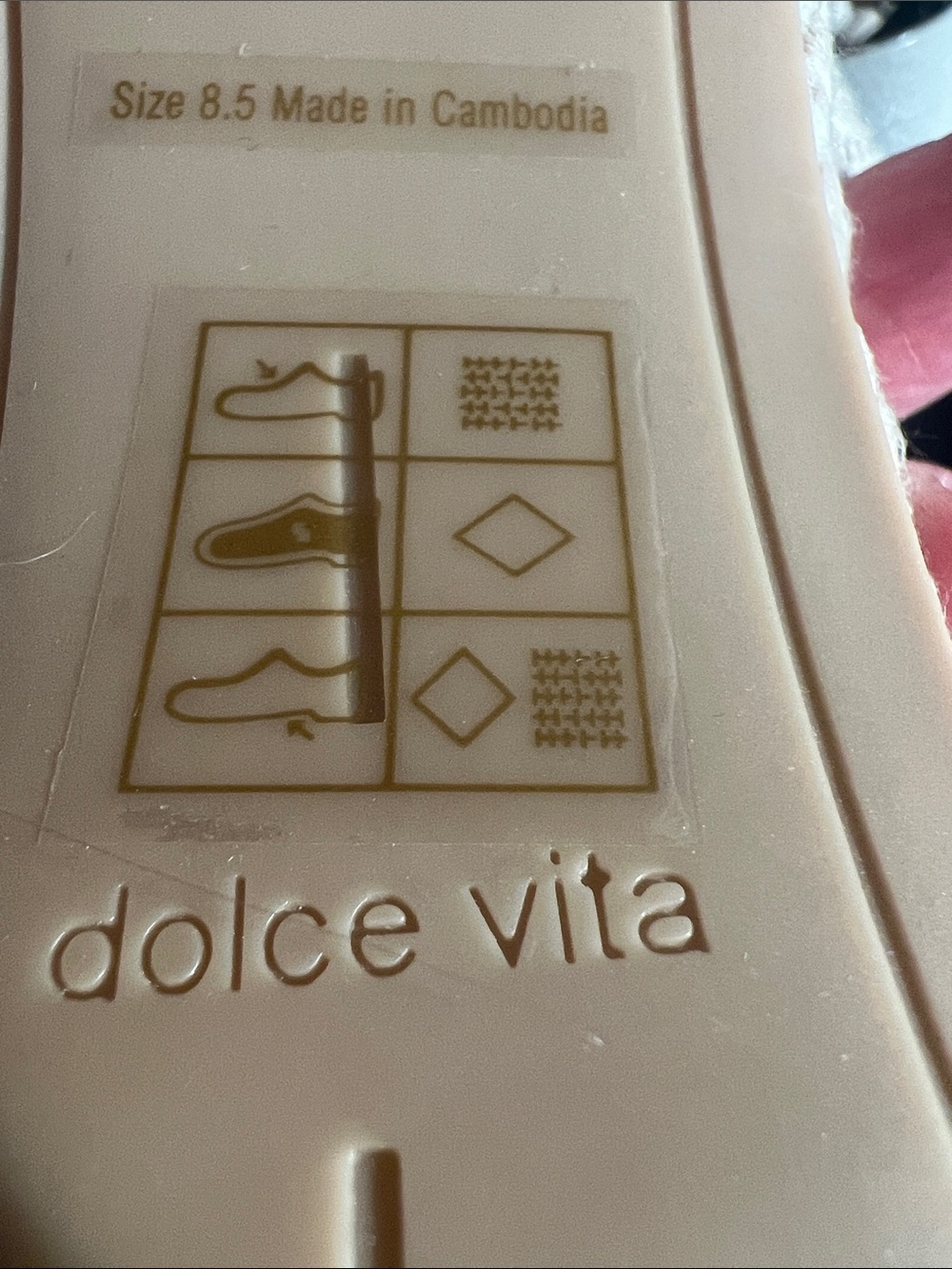 NWT SZ 8.5 Dolce Vita Cream Woven Platform Sandals/Heels - Picture 9 of 9